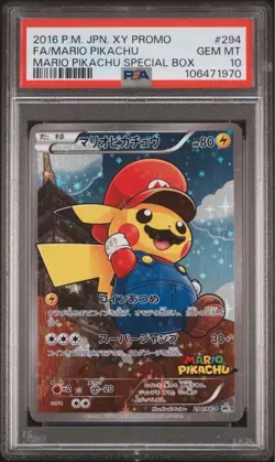 [PSA10] Mario Pikachu PROMO (294/xy-P) Pokemon Card JAPAN - Image 3