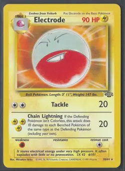 Pokemon Cards Electrode 18/64 Unlimited Jungle Rare NM - Image 1