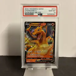 PSA 10 GEM MINT Charizard V 019/189 Darkness Ablaze HOLO RARE Pokemon Card - Image 1