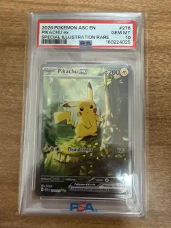 Pikachu EX Ascended Heroes 276/217 PSA 10 GEM MT Treekachu Pokemon Card - Image 1