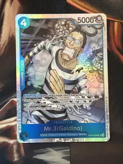 Mr.3(Galdino) OP16-056 SR - One Piece TCG English Card Game Near Mint - Image 1