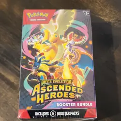 Pokemon TCG Mega Evolution—Ascended Heroes Booster Bundle 6 Packs 60 Cards - Image 1