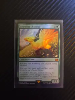 Magic the Gathering Final Fantasy Traveling Chocobo Foil Mythic Card #210 - Image 1