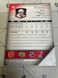 2005-06 Upper Deck Young Guns Dion Phaneuf # 203 - Image 2