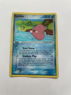 Luvdisc 7/100 EX Crystal Guardians Pokemon Card Holo - Image 1