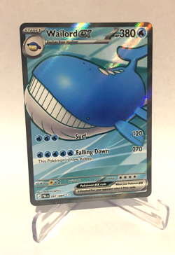 Pokemon Mega Evolution Pitch Black Wailord ex Full Art 97/84 - Image 1