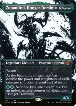Zopandrel, Hunger Dominus (Borderless Ichor) [Phyrexia: All Will Be One] Near Mi - Image 1