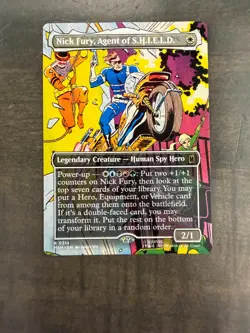 Nick Fury Agent Of SHIELD 0314 MtG Marvel Superheroes MSH Rare Regular - Image 1