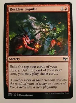 Reckless Impulse Innistrad: Crimson Vow MTG Regular Near Mint - Image 1