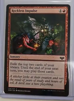 Reckless Impulse Innistrad: Crimson Vow MTG Regular Near Mint - Image 3