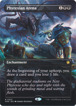 Magic The Gathering MTG Phyrexian Arena (Borderless) 0322 - Foundations (FDN) NM - Image 1