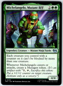 Michelangelo, Mutant BFF 0120 Teenage Mutant Ninja Turtles MTG NM - Image 1