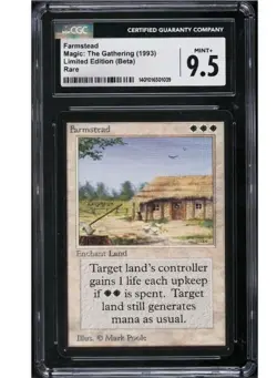 MTG - Farmstead 1993 Limited Edition - Beta RESERVED LIST CGC 9.5 MINT+ WOW - Image 3