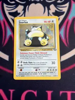 Pokemon Snorlax Jungle Rare Holo Card 11/64 90 HP Basic English - Image 1