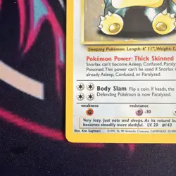 Pokemon Snorlax Jungle Rare Holo Card 11/64 90 HP Basic English - Image 2