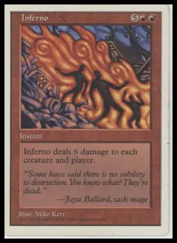Magic the Gathering Inferno - 5th Edition MTG Instant Red Rare - Image 1
