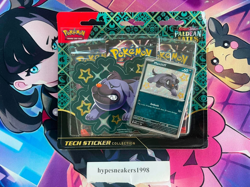 Pokemon TCG Paldean Fates Tech Sticker Collection Maschiff New Sealed - Image 1
