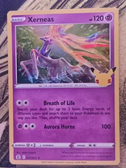 Xerneas 012/025 Rare Celebrations Pokemon Holo Near Mint - Image 1