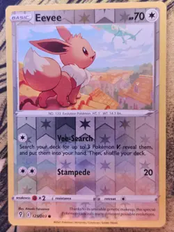 Eevee 125/203 Common Evolving Skies Pokemon Reverse Holo Near Mint - Image 1