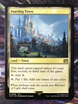 Starting Town - Final Fantasy #289 Rare, NM, MTG - Image 1