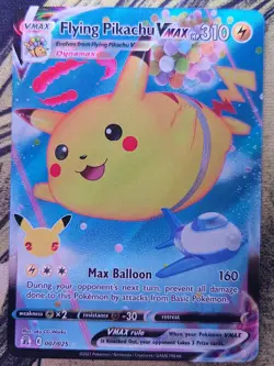 Flying Pikachu VMAX 007/025 Holo VMAX Rare Celebrations Pokemon Lightly Played - Image 1