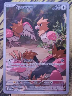 Spearow 151/132 Illustration Rare Mega Evolution Pokemon Holo Lightly Played - Image 1
