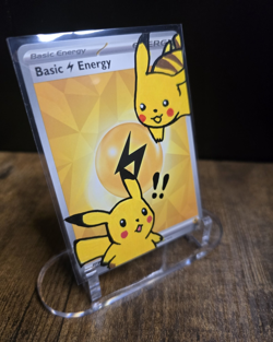 Pokemon Basic Lightning Energy Hand Drawn Custom Art Pikachu - Image 1