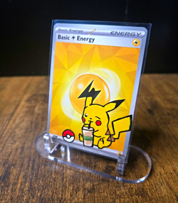 Pokemon Basic Lightning Energy Pikachu Custom Art Poke Ball - Image 1