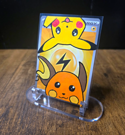 Pokemon Lightning Energy Pikachu & Raichu Custom Art - Image 1