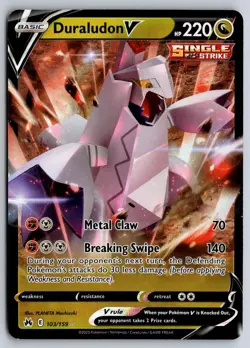 Duraludon V 103/159 Holo V Rare Crown Zenith Pokemon Near Mint - Image 1