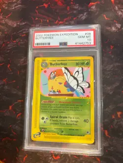 2002 Pokemon Expedition Butterfree #38 PSA 10 - Image 1