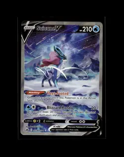 Suicune V GG38/GG70 Crown Zenith: Galarian Gallery Pokemon Card NM - Image 1