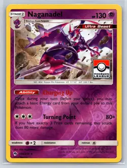 Naganadel (Pokemon League) 108/214 Pokemon Reverse Holo LP - Image 1