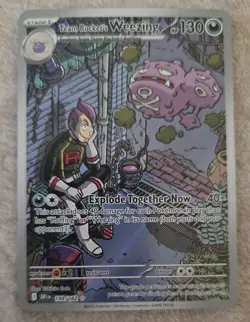 Team Rockets Weezing Pokemon Destined Rivals 199/182 Illustration Rare Full Art - Image 1