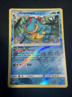 Pokemon CROCONAW 19/73 SHINING LEGENDS Reverse Holo - Image 1