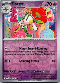 Floette 087/167 Common Twilight Masquerade Pokemon Reverse Holo Near Mint - Image 1