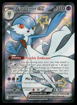 Gardevoir ex 217/091 Shiny Ultra Rare Paldean Fates Pokemon Near Mint - Image 1