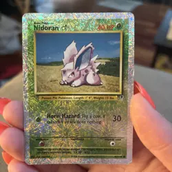 2002 Pokemon Legendary Collection Reverse Holo Nidoran Male 83/110 - Image 1