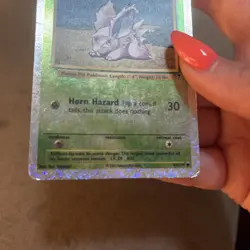 2002 Pokemon Legendary Collection Reverse Holo Nidoran Male 83/110 - Image 5