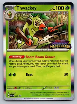 Thwackey 115 Holo Promo Scarlet & Violet Promo Pokemon Holo Near Mint - Image 1