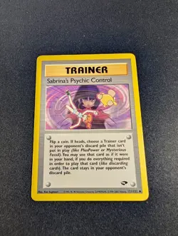 Sabrina's Psychic Control Gym Challenge Uncommon Trainer LP+ 121/132 Pokemon - Image 1