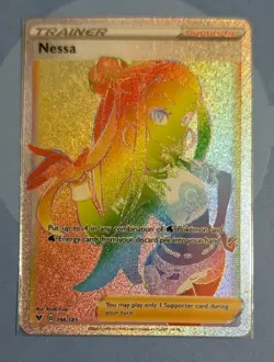 Nessa 196/185 Vivid Voltage Rainbow Secret Rare Pokemon - Image 1