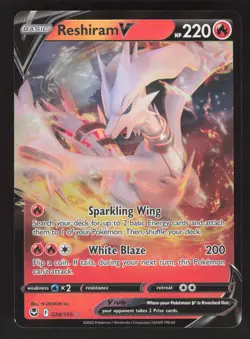 Reshiram V 024/195 Pokemon TCG SWSH12: Silver Tempest NM - Image 1