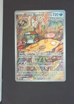 Brute Bonnet Pokemon SV04: Paradox Rift #207 Holo Near Mint - Image 1