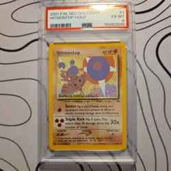 Hitmontop - Holo Neo Discovery 3/75 Pokemon TCG - PSA 6 - Image 1