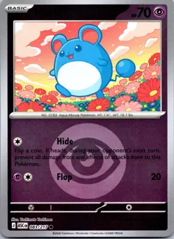 Marill (Energy Symbol Pattern) 083/217 Ascended Heroes Pokemon Reverse Holo NM - Image 1