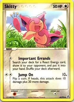 Skitty 64/92 Common Legend Maker Pokemon Near Mint - Image 1