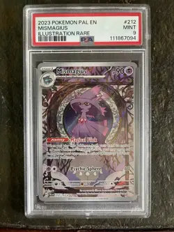 Mismagius 212/193 Illustration Rare Pal En-paldea Evolved Pokemon PSA 9 - Image 1