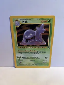 The Pokemon Company Muk Fossil Holo Rare 13/62 English Unlimited - Image 1