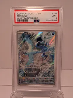 Pokemon TCG Journey Together Articuno Card 161/159 Illustration Rare PSA 9 - Image 1